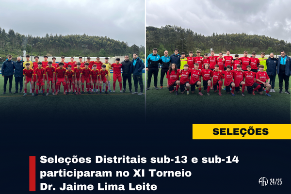 Seleções Distritais sub-13 e sub-14 participaram no X Torneio Dr. Jaime Lima Leite